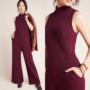 ANTHROPOLOGIE NWT mock neck Jumpsuit